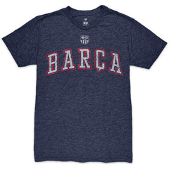 Barcelona 1863FC Wordmark Twisted Tri-Blend Slub T-Shirt Heather Navy - FIFA World CUP