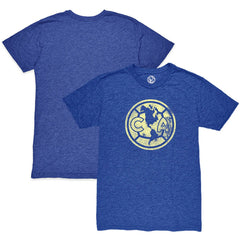 Club America 1863FC Mono Crest Twisted Tri-Blend Slub T-Shirt Heather Royal - FIFA World CUP