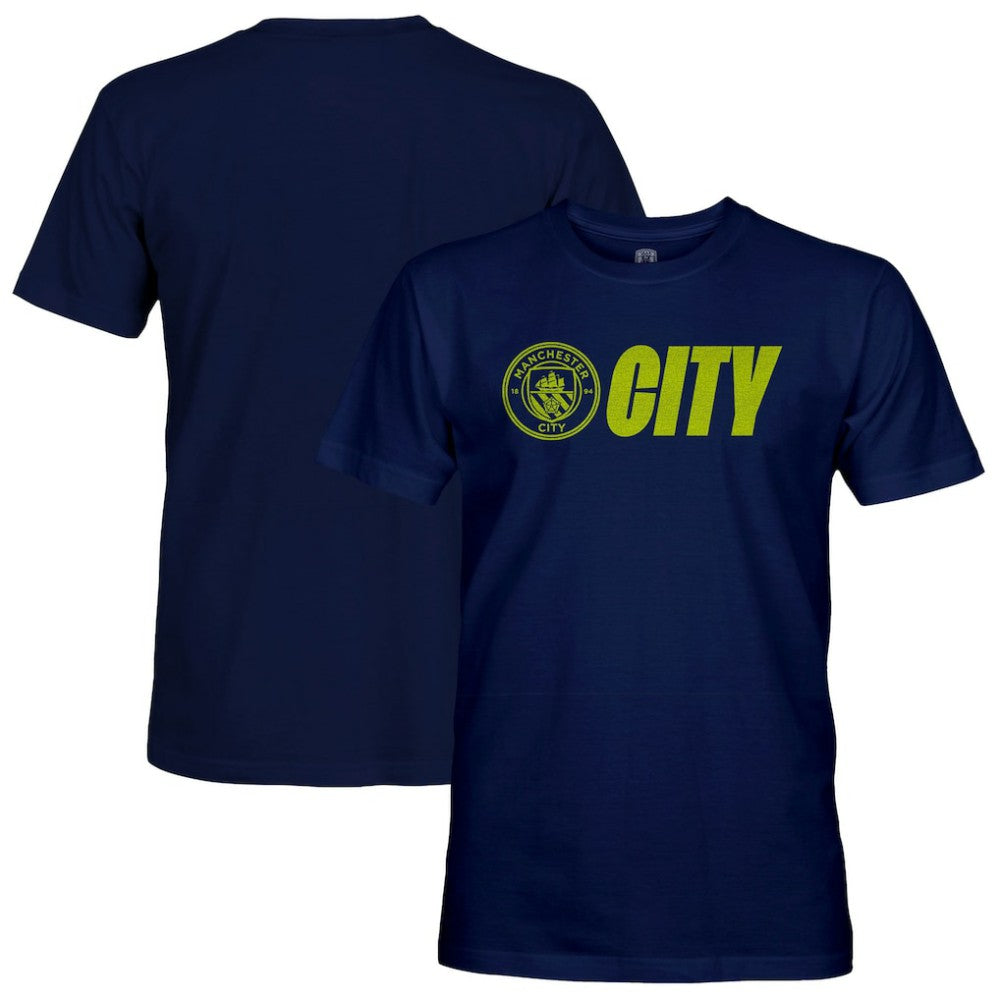 Manchester City 1863FC Lockup Slub T-Shirt Navy - FIFA World CUP