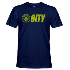 Manchester City 1863FC Lockup Slub T-Shirt Navy - FIFA World CUP