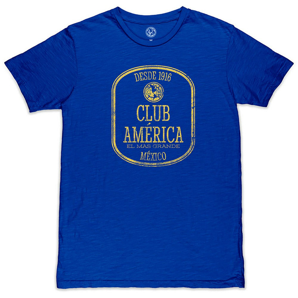 Club America 1863FC Retro Seal Slub T-Shirt Royal - FIFA World CUP