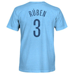 Rúben Dias Manchester City 1863FC Player Name & Number Twisted Tri-Blend Slub T-Shirt Sky Blue - FIFA World CUP