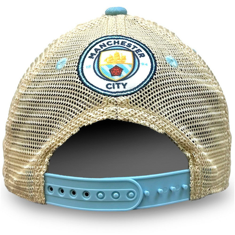 Manchester City 1863FC Washed Trucker Adjustable Hat Sky Blue - FIFA World CUP