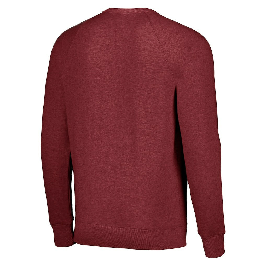 Denver Nuggets Homage Unisex Holiday Tri-Blend Raglan Pullover Sweatshirt Red - NBA
