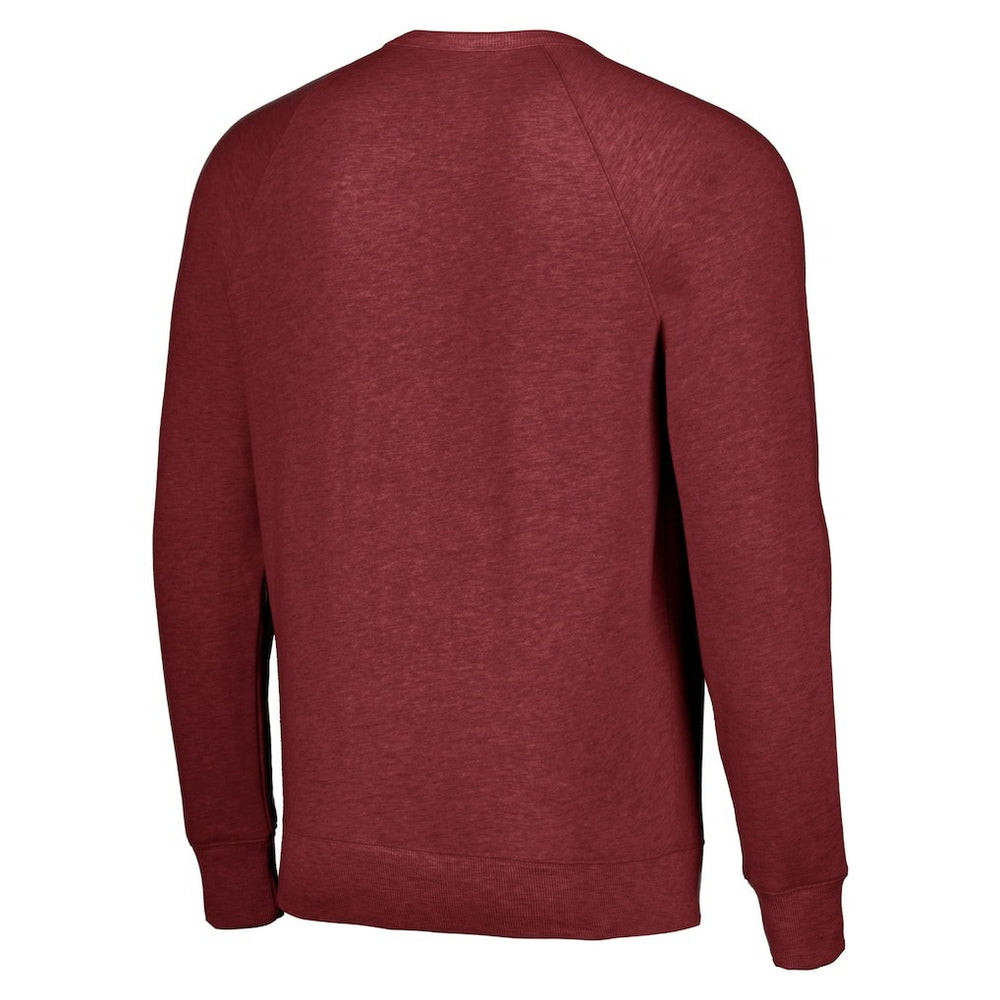 Denver Nuggets Homage Unisex Holiday Tri-Blend Raglan Pullover Sweatshirt Red - NBA