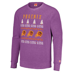 Phoenix Suns Homage Unisex Holiday Tri-Blend Raglan Pullover Sweatshirt Purple - NBA