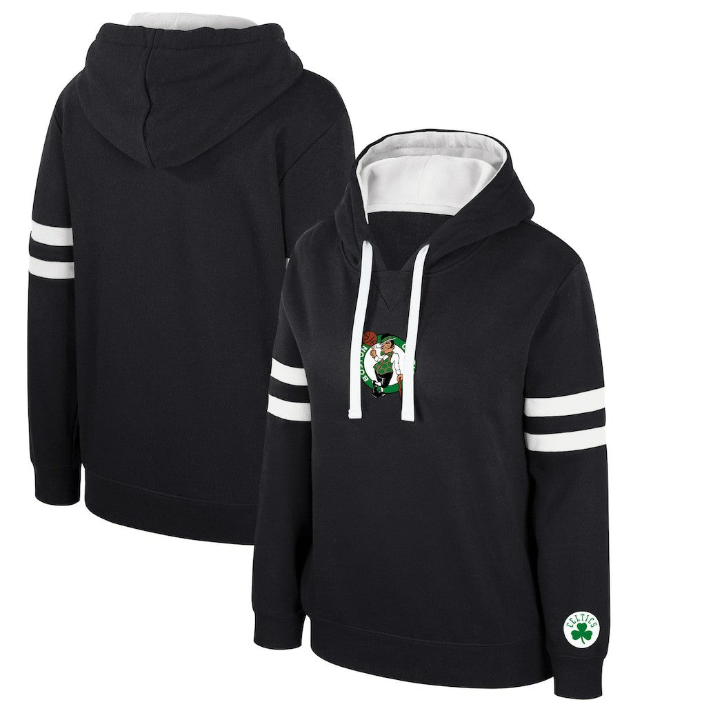 Boston Celtics Stadium Essentials Women's Road Game Pullover Hoodie Black - NBA