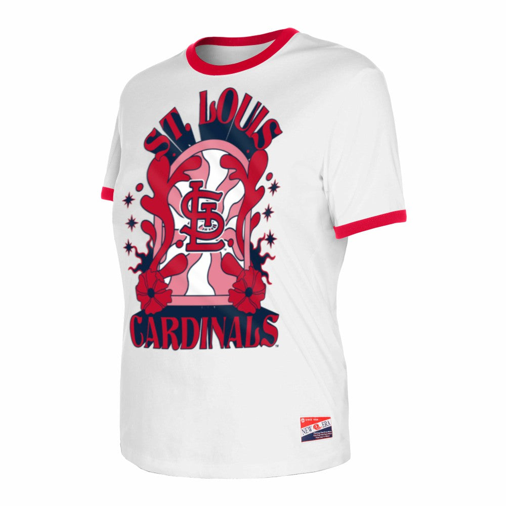 St. Louis Cardinals New Era Women's Oversized Ringer T-Shirt - MLB