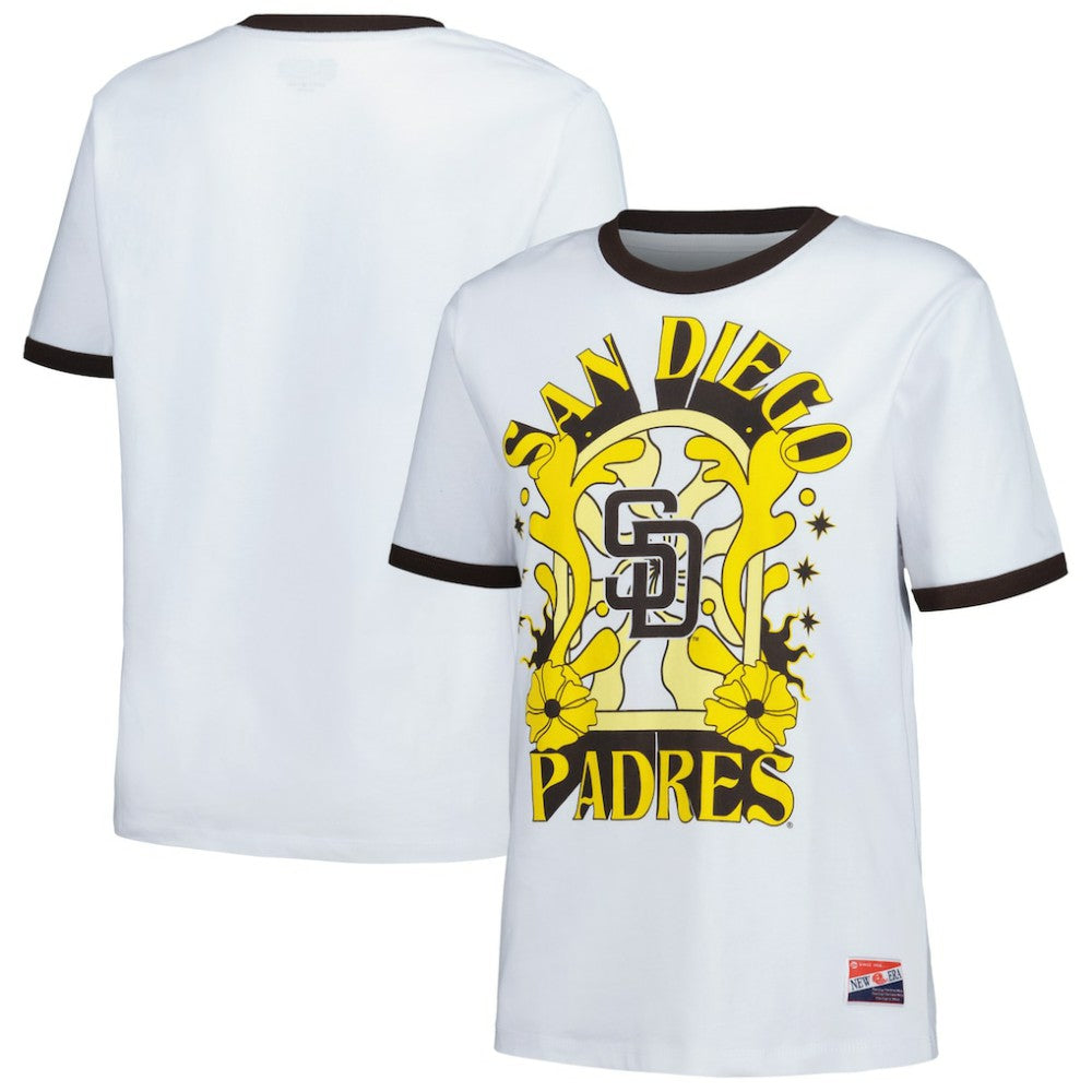San Diego Padres New Era Women's Oversized Ringer T-Shirt - MLB