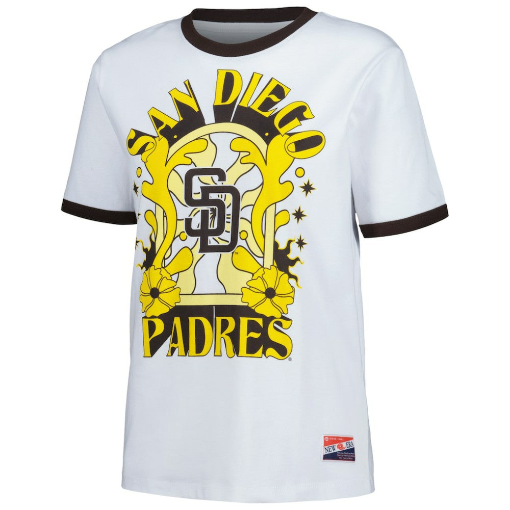 San Diego Padres New Era Women's Oversized Ringer T-Shirt - MLB