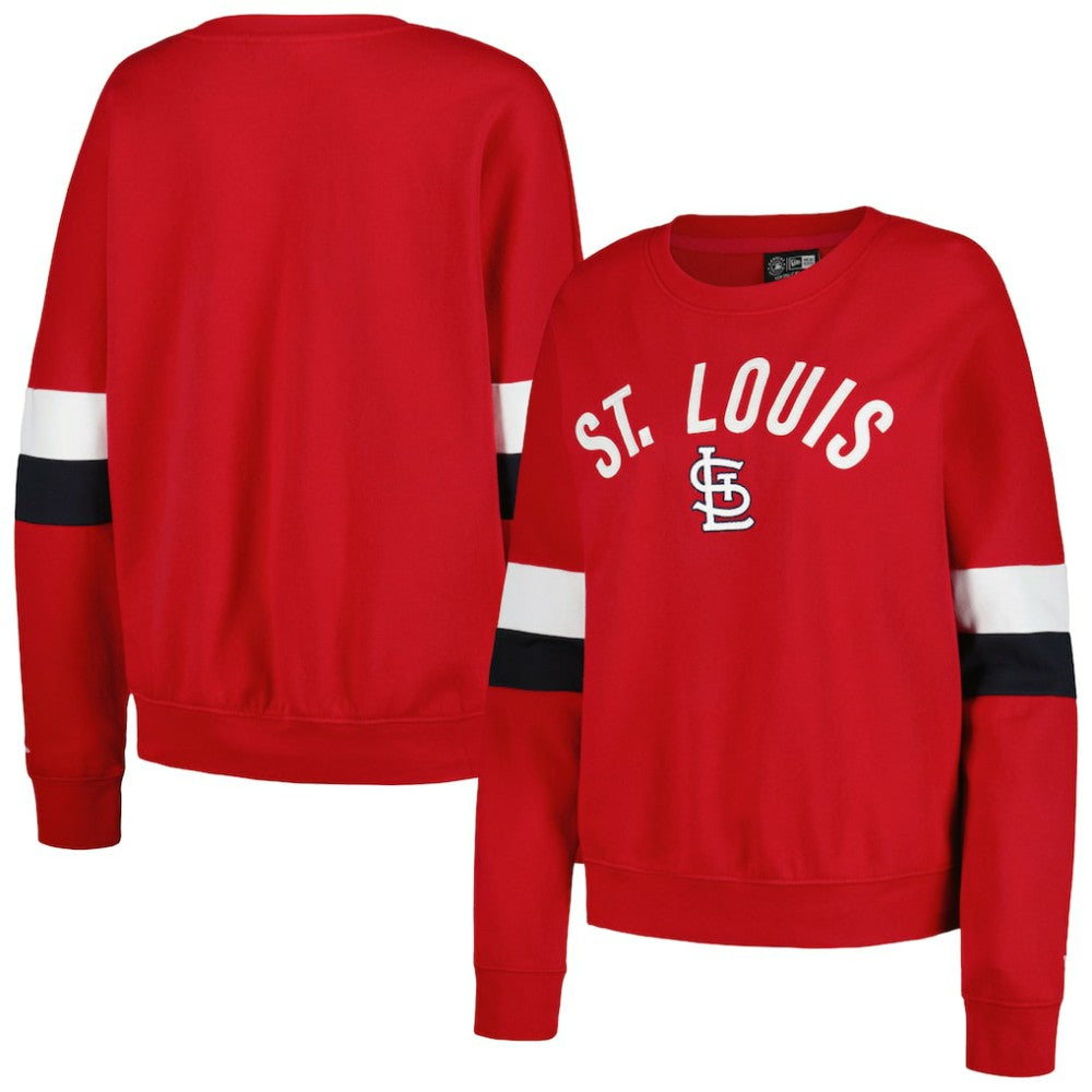 St. Louis Cardinals New Era Women's Game Day Crew Pullover Sweatshirt - MLB
