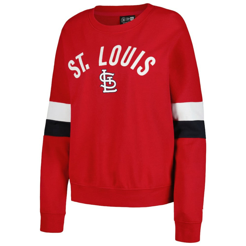 St. Louis Cardinals New Era Women's Game Day Crew Pullover Sweatshirt - MLB