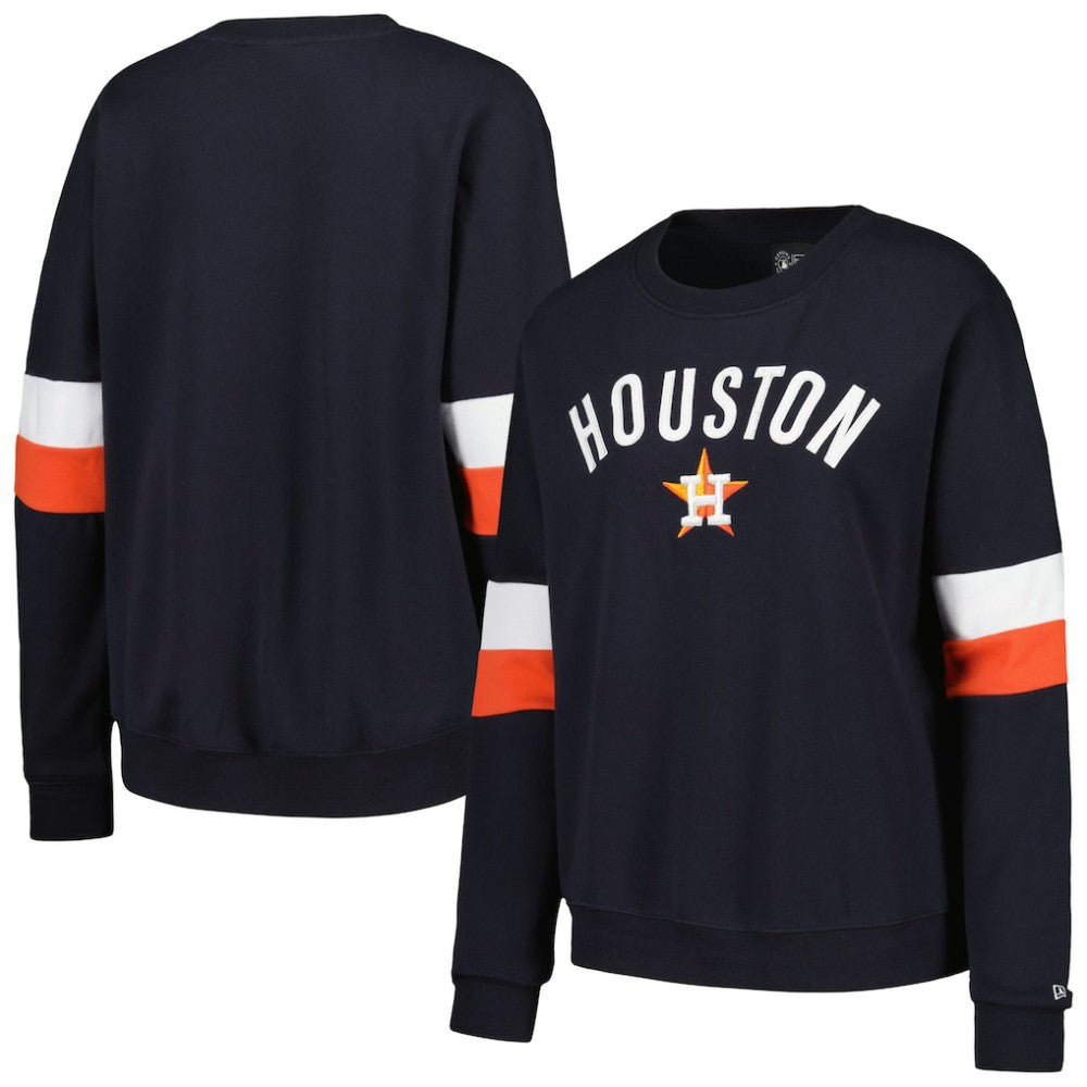 Houston Astros New Era Women's Game Day Crew Pullover Sweatshirt - MLB