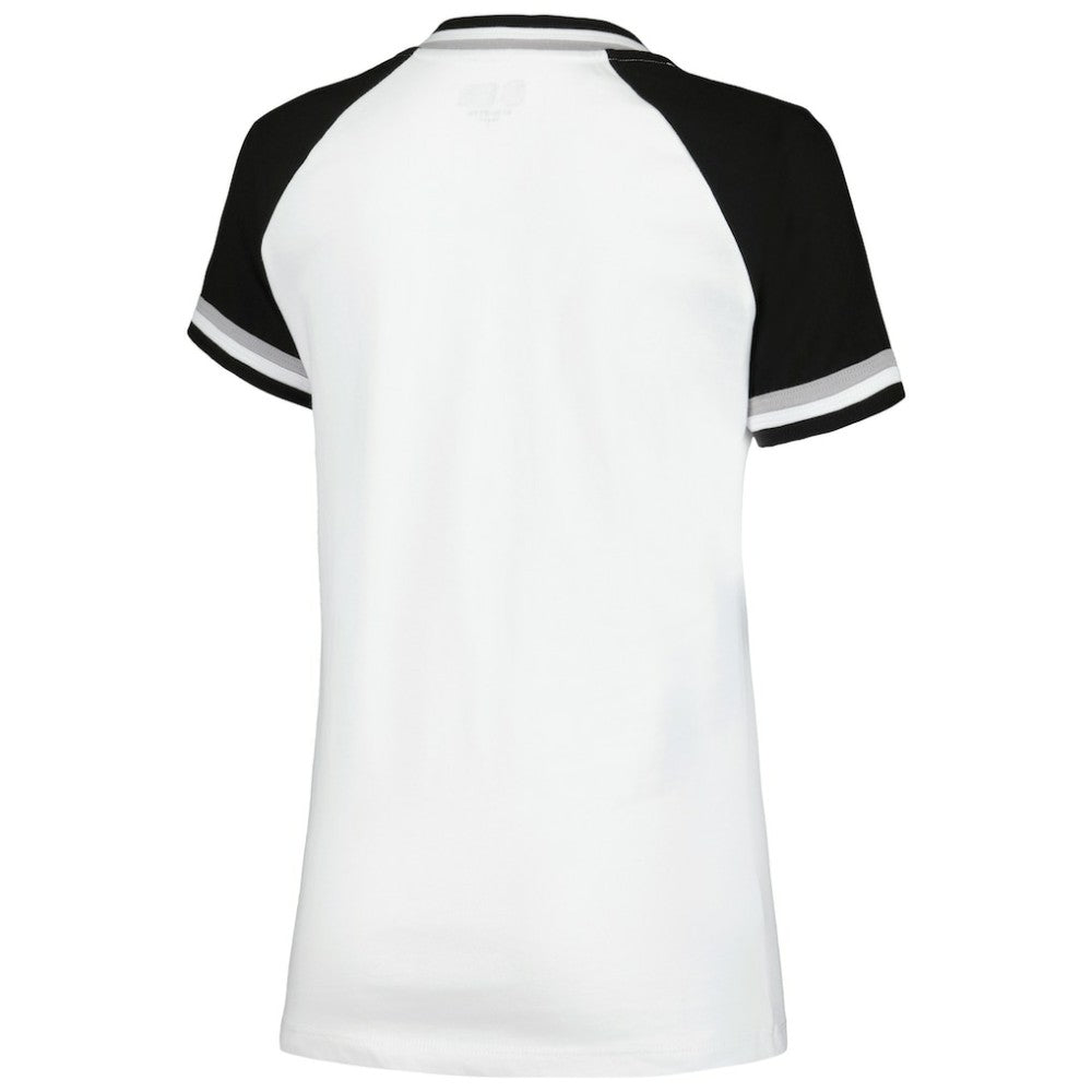 Chicago White Sox New Era Women's Jersey Double Binding Raglan V-Neck T-Shirt - MLB