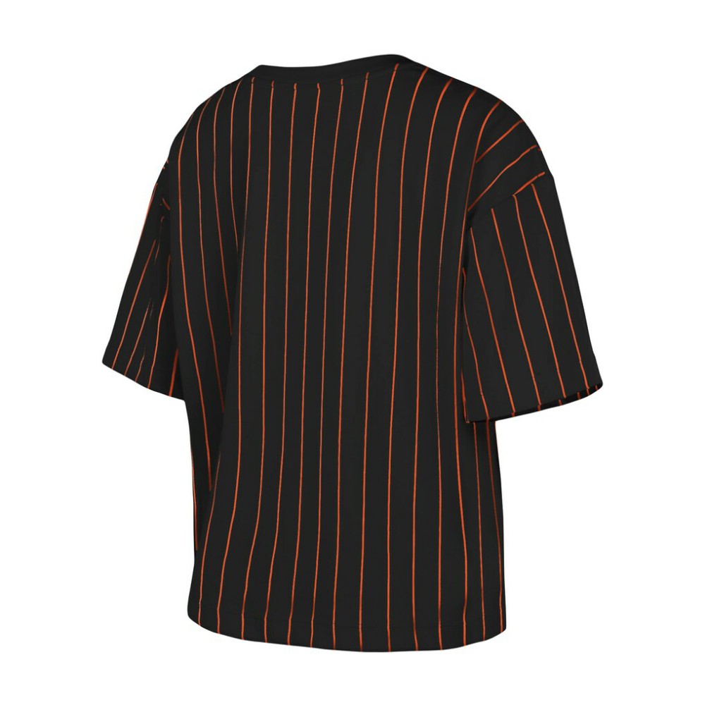 San Francisco Giants New Era Women's Boxy Pinstripe T-Shirt - MLB