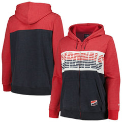 St. Louis Cardinals New Era Women's Plus Size Color Block Full-Zip Hoodie - MLB
