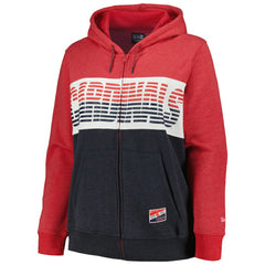 St. Louis Cardinals New Era Women's Plus Size Color Block Full-Zip Hoodie - MLB