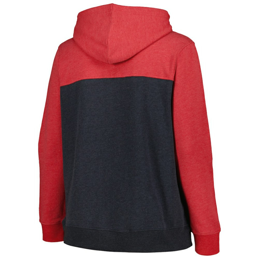 St. Louis Cardinals New Era Women's Plus Size Color Block Full-Zip Hoodie - MLB