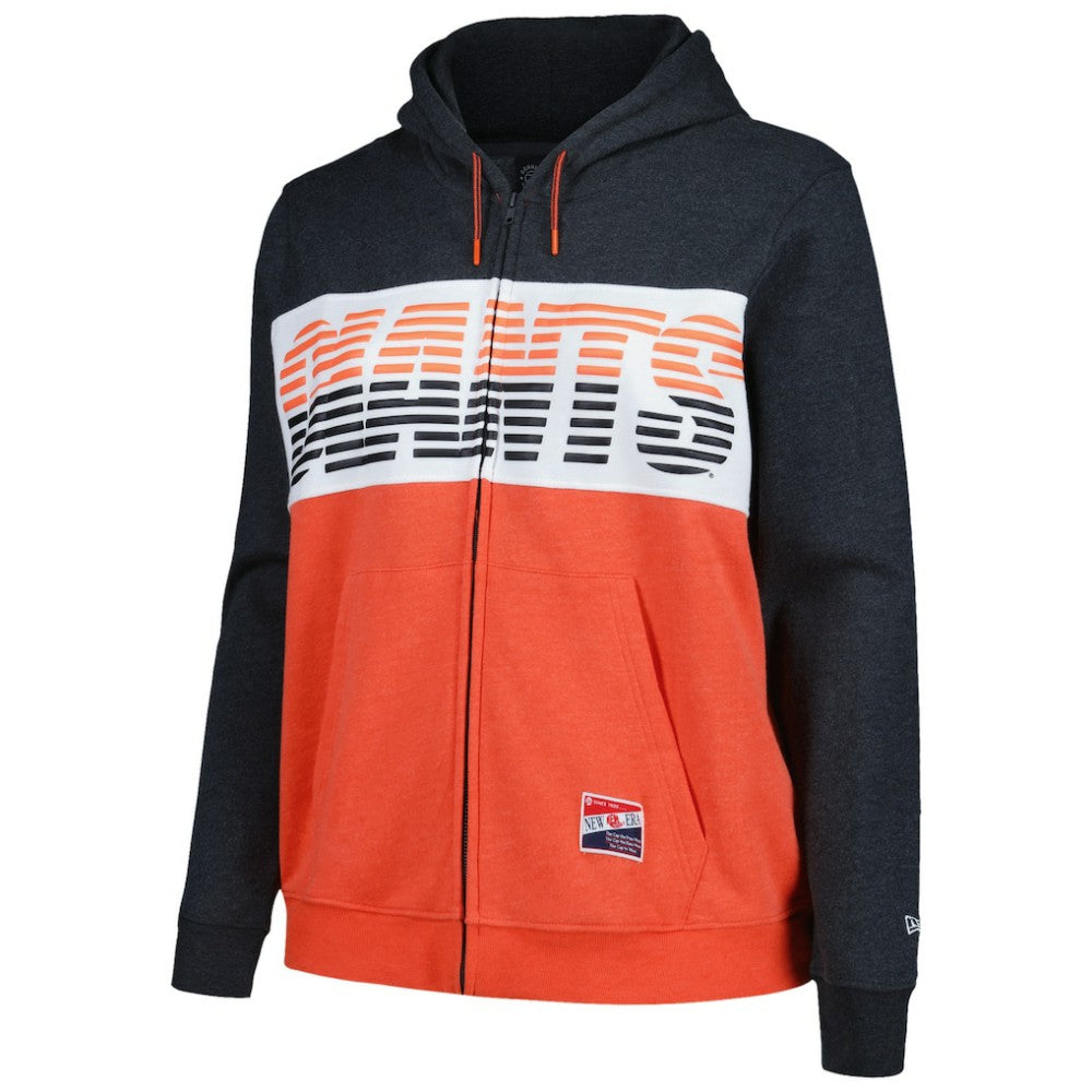 San Francisco Giants New Era Women's Plus Size Color Block Full-Zip Hoodie - MLB