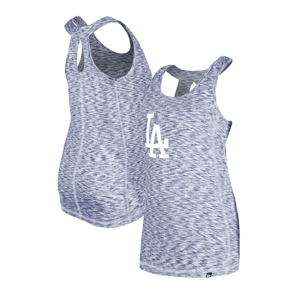 Los Angeles Dodgers New Era Women's Space Dye Keyhole Back Tank Top - MLB