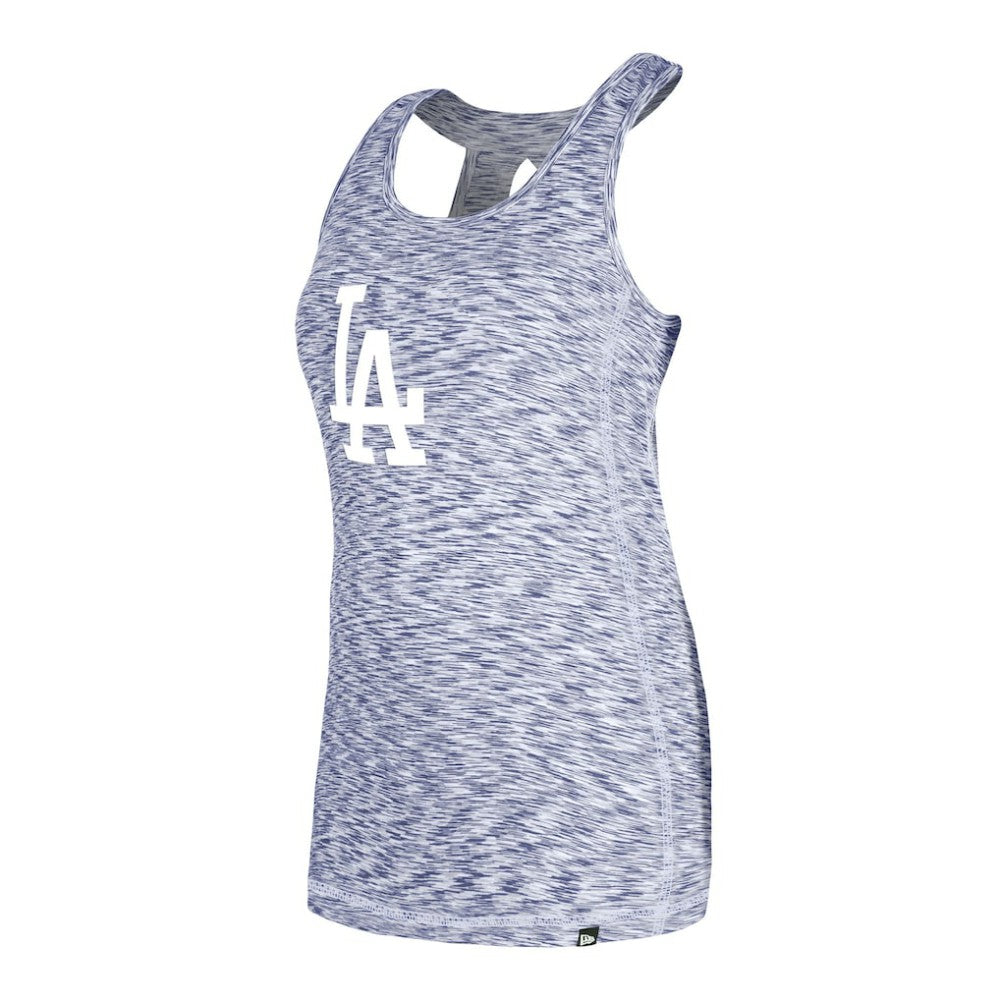 Los Angeles Dodgers New Era Women's Space Dye Keyhole Back Tank Top - MLB
