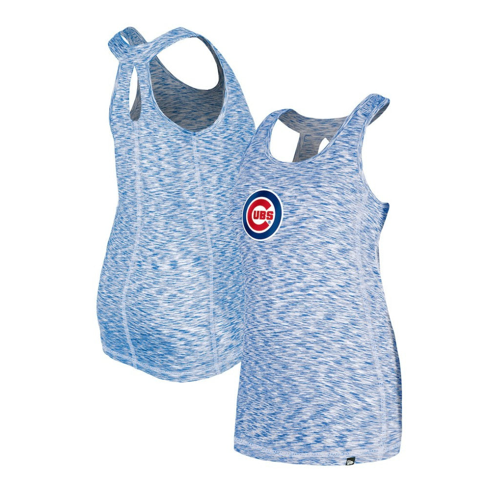 Chicago Cubs New Era Women's Space Dye Keyhole Back Tank Top - MLB