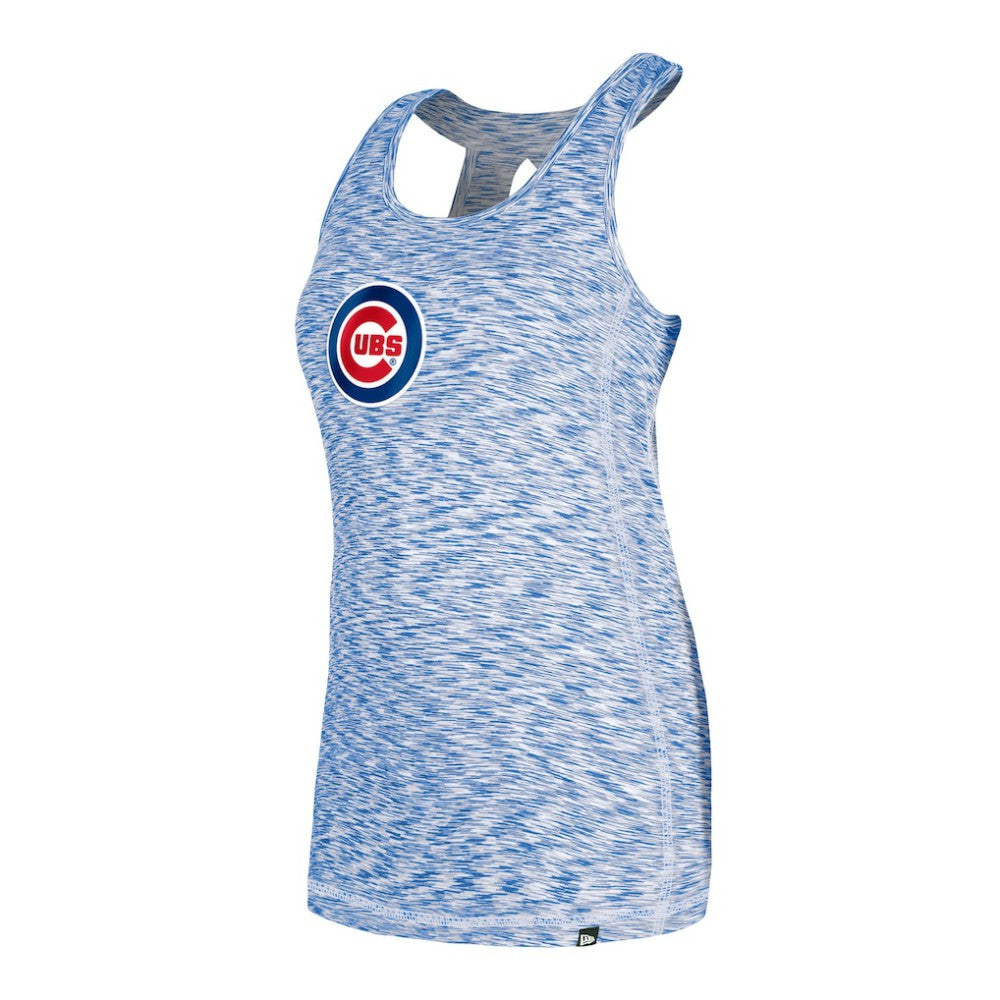 Chicago Cubs New Era Women's Space Dye Keyhole Back Tank Top - MLB