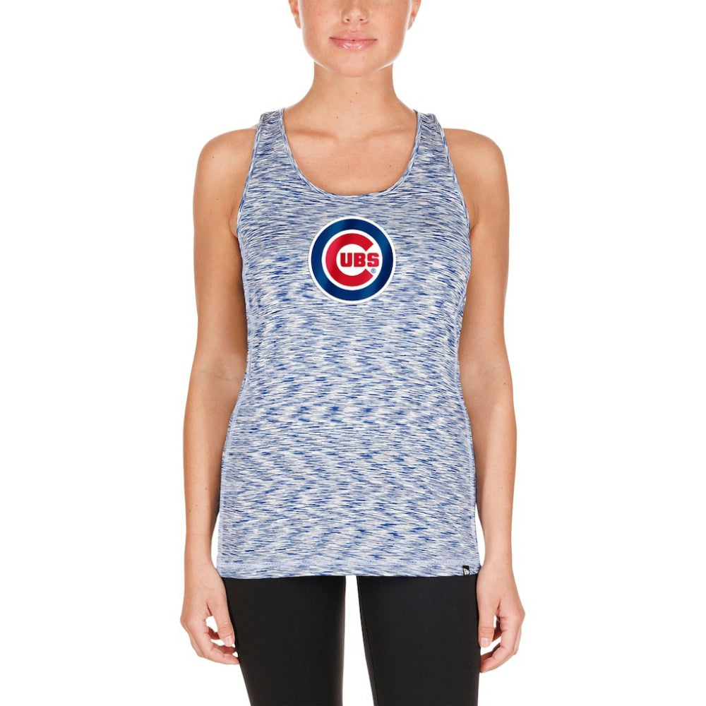 Chicago Cubs New Era Women's Space Dye Keyhole Back Tank Top - MLB