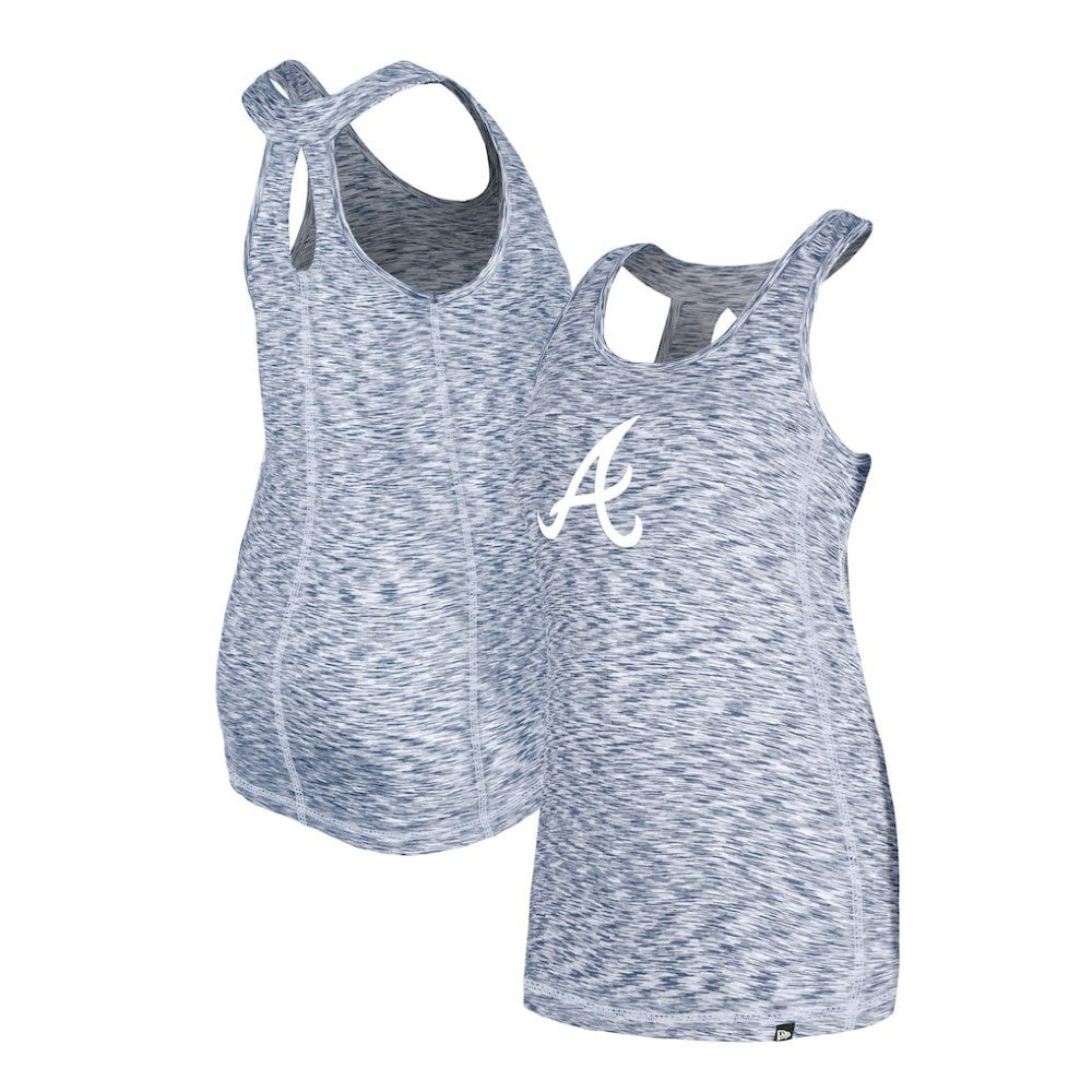 Atlanta Braves New Era Women's Space Dye Keyhole Back Tank Top - MLB