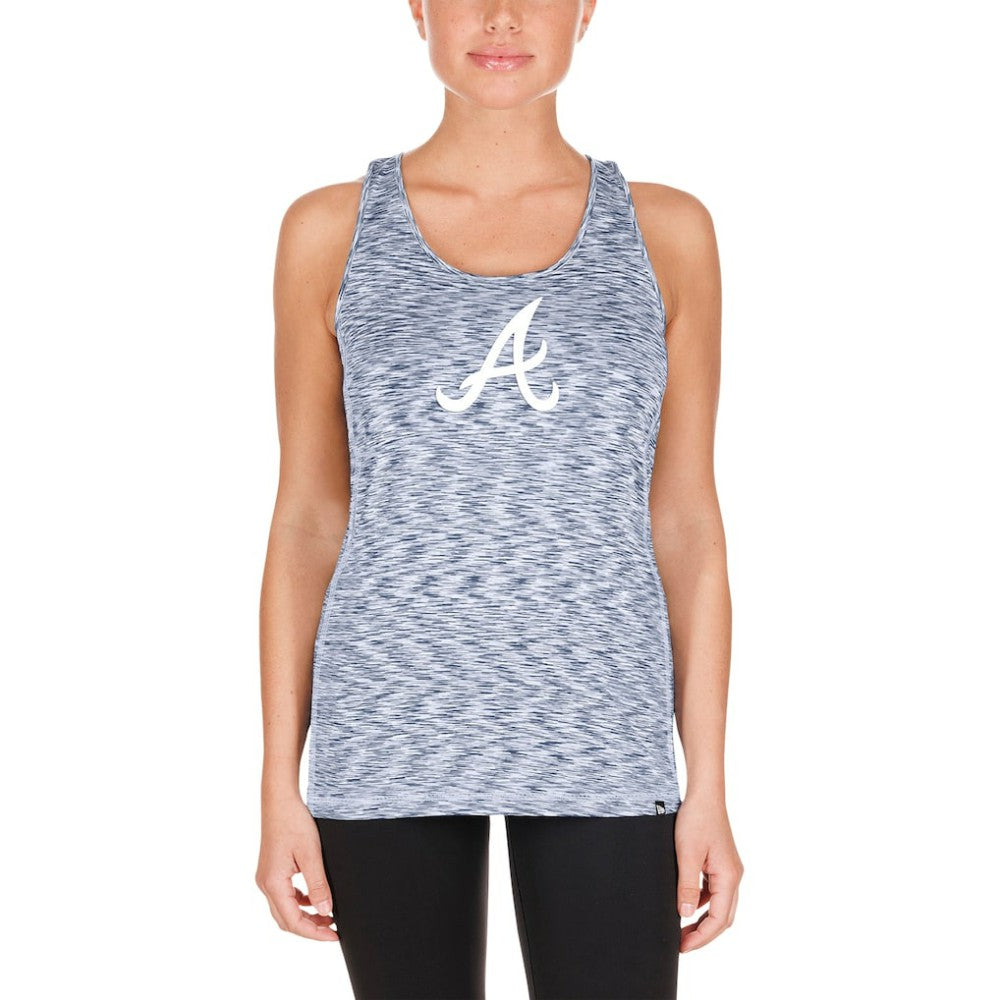 Atlanta Braves New Era Women's Space Dye Keyhole Back Tank Top - MLB