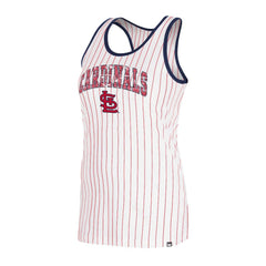 St. Louis Cardinals New Era Women's Sequin Pinstripe Racerback Tank Top - MLB