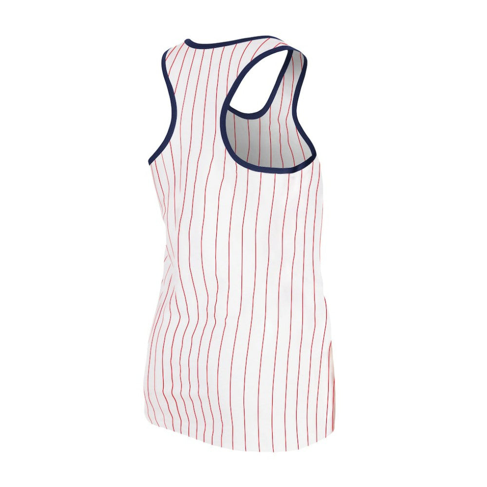 St. Louis Cardinals New Era Women's Sequin Pinstripe Racerback Tank Top - MLB