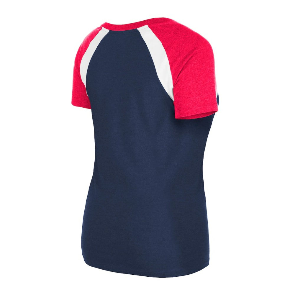 St. Louis Cardinals New Era Women's Heathered Raglan V-Neck T-Shirt - MLB