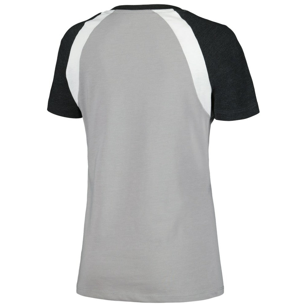 Chicago White Sox New Era Women's Heathered Raglan V-Neck T-Shirt - MLB