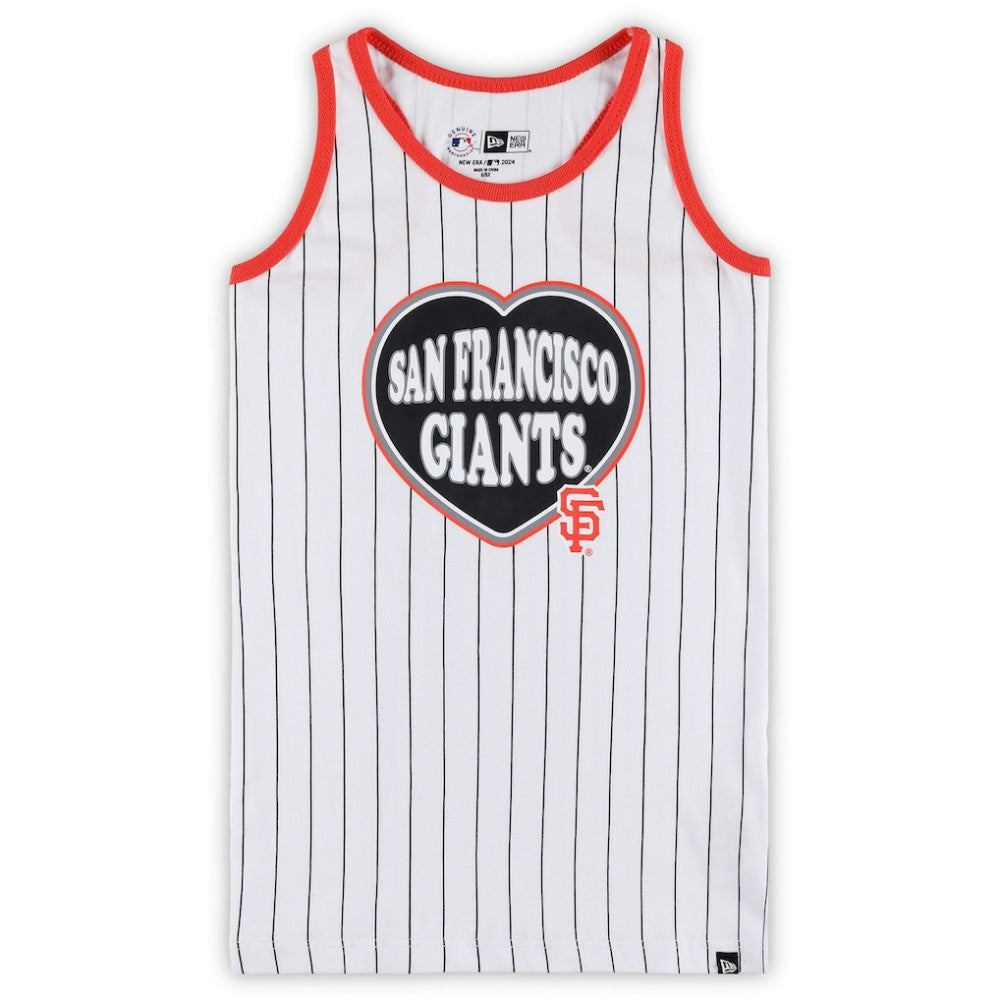San Francisco Giants New Era Girls Youth Pinstripe Tank Top - MLB