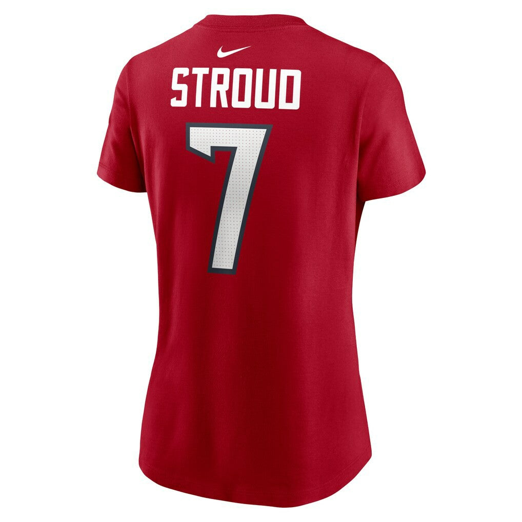 C.J. Stroud Houston Texans Women's Player Name & Number T-Shirt Red | Nike for Sale