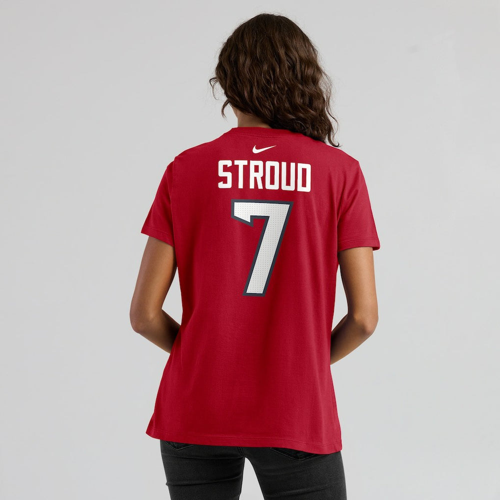 C.J. Stroud Houston Texans Women's Player Name & Number T-Shirt Red | Nike for Sale