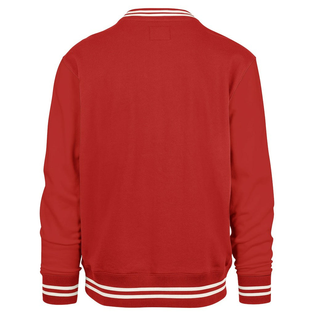 Atlanta Falcons '47 Sundays Clubhouse View Sierra Fleece Pullover Sweatshirt Red | 47 brand