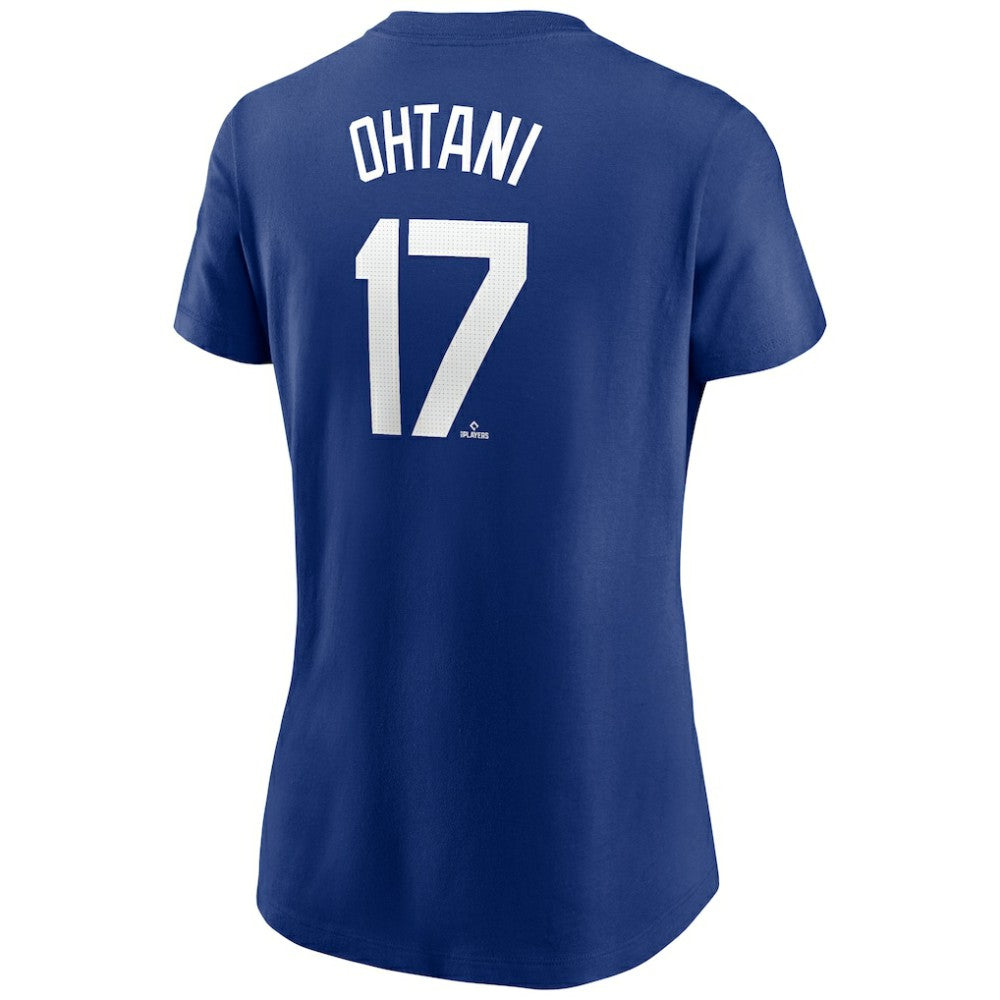 Shohei Ohtani Los Angeles Dodgers Nike Women's Cooperstown Collection Fuse Name & Number T-Shirt - MLB