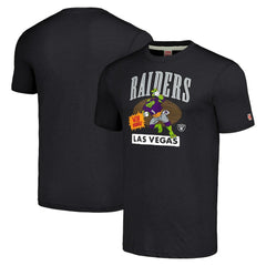 TMNT Donatello x Las Vegas Raiders Homage Tri-Blend T-Shirt Charcoal | NFL