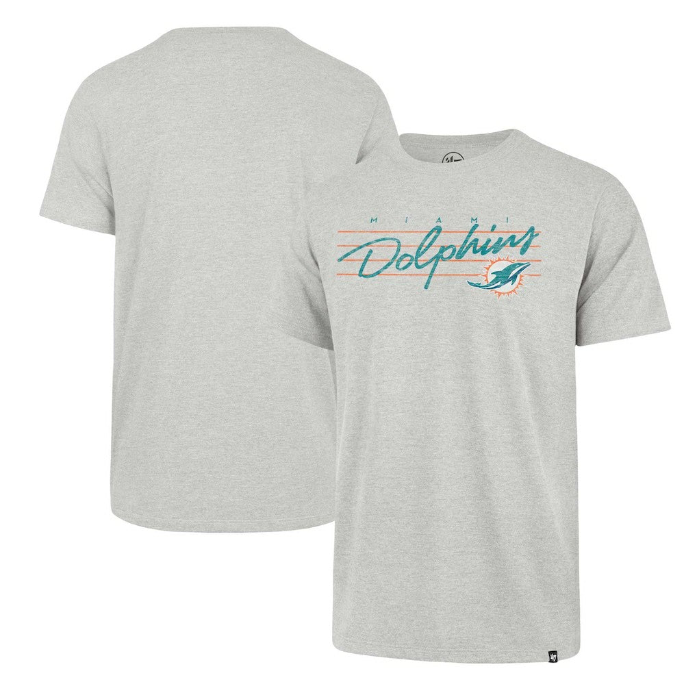 Miami Dolphins '47 Downburst Franklin T-Shirt Gray | 47 brand