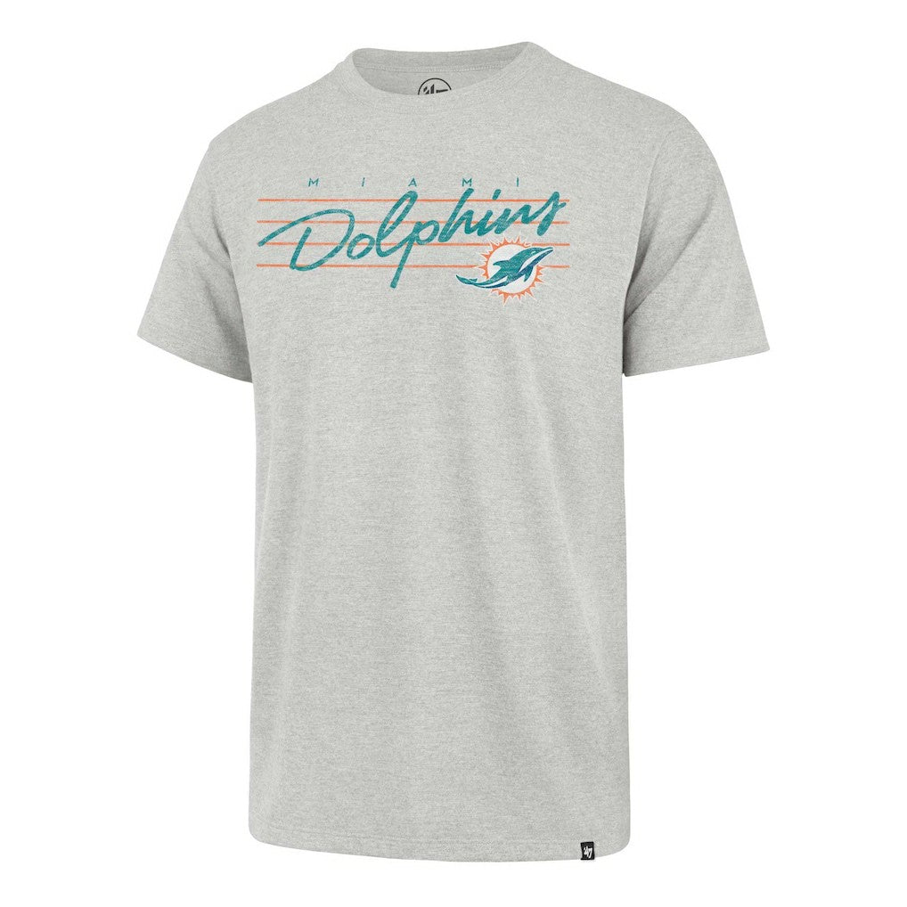 Miami Dolphins '47 Downburst Franklin T-Shirt Gray | 47 brand