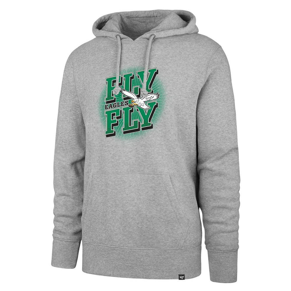 Philadelphia Eagles '47 Fly Eagles Fly Regional Headline Pullover Hoodie Gray | 47 brand