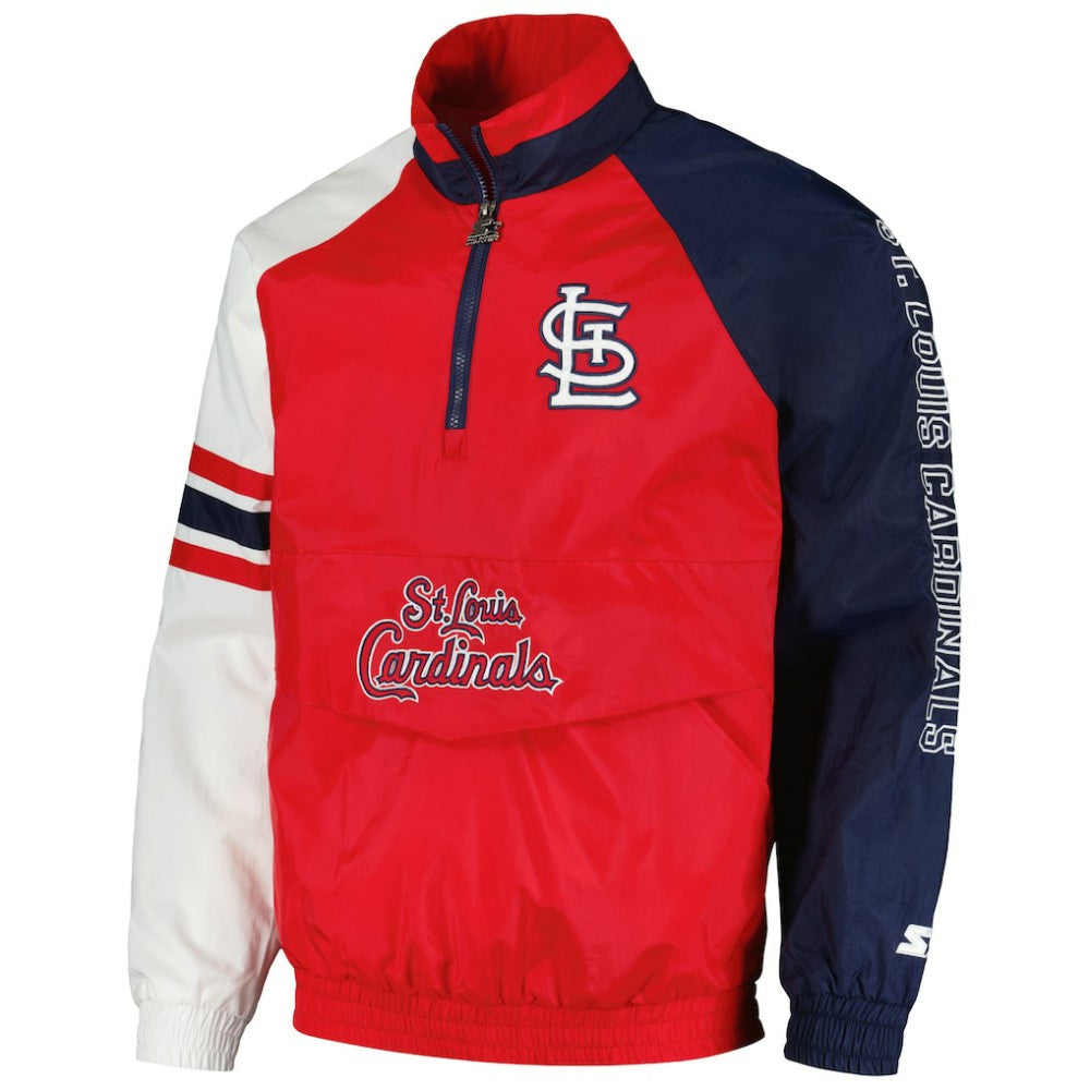 St. Louis Cardinals Starter Elite Raglan Half-Zip Jacket - MLB
