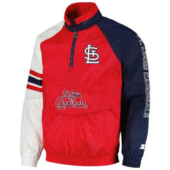 St. Louis Cardinals Starter Elite Raglan Half-Zip Jacket - MLB