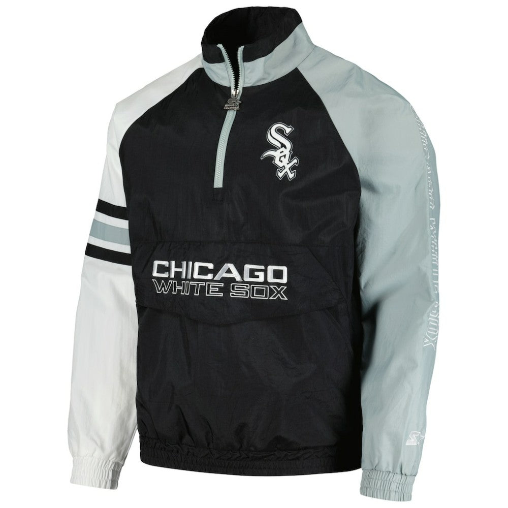 Chicago White Sox Starter Elite Raglan Half-Zip Jacket - MLB