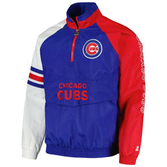 Chicago Cubs Starter Elite Raglan Half-Zip Jacket - MLB