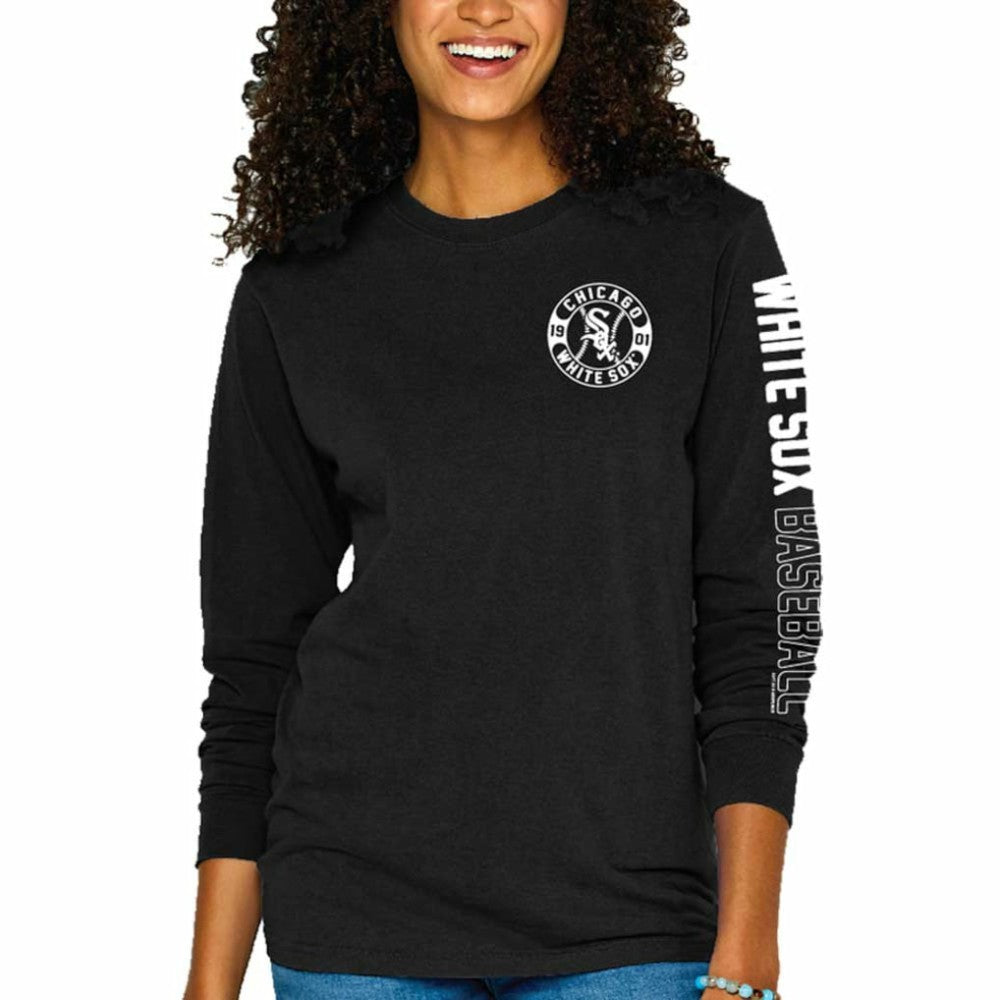 Chicago White Sox Soft as a Grape Women's Pigment-Dyed Long Sleeve T-Shirt - MLB