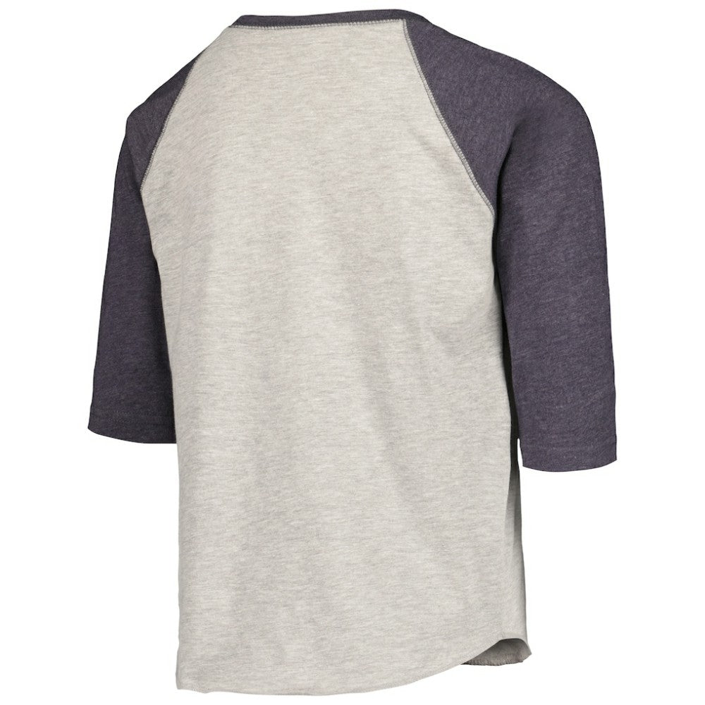 Atlanta Braves Soft as a Grape Youth Raglan 3/4 Sleeve T-Shirt - MLB