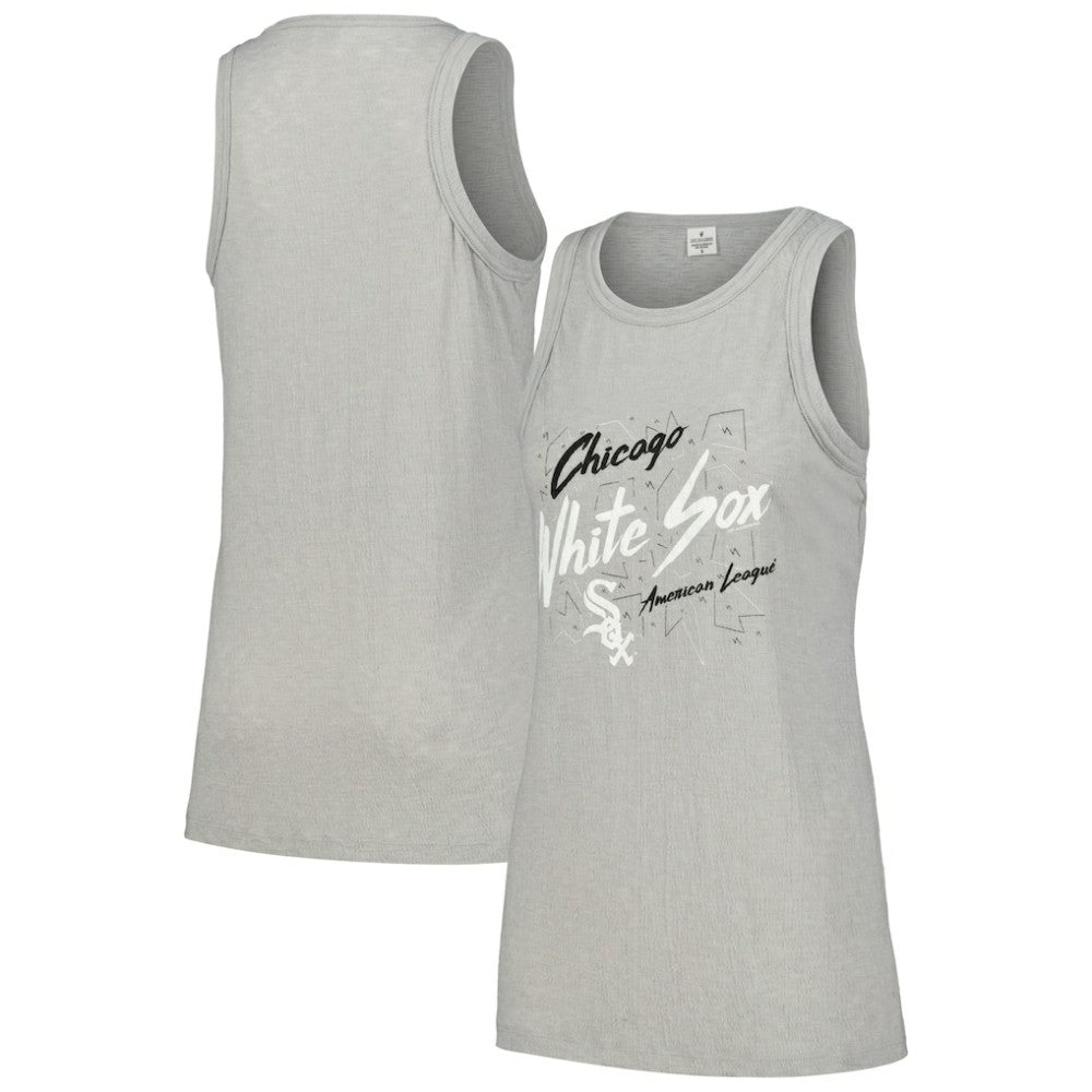 Chicago White Sox Soft as a Grape Women's Gauze High Neck Tank Top - MLB